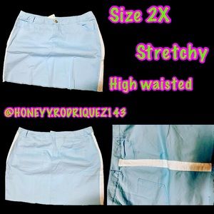 Plus size denim skirt